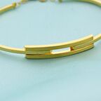 Zarif Altın 2 'li Kaburga Bilezik