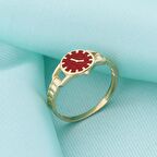 14 Ayar Altın Saat Motifli Yüzük