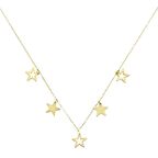 14 Ayar Altın Yıldız Kolye