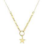 14 Ayar Altın Yıldız Kolye
