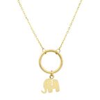 Altın Fil Kolye