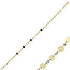 14 Ayar Altın Dorika Pullu Bileklik