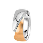 Kadın Tasarım Pırlanta Alyans  -Nişan Yüzüğü