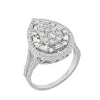 Baget Pırlanta Baget Yüzük - 1.12 Karat