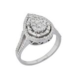 Baget Pırlanta Baget Yüzük - 0.72 Karat