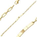 14 Ayar Altın Kişiye Özel Künye Bileklik 