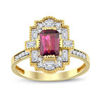 Rhodolite Tasarım  Pırlanta Yüzük