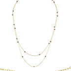 Yakut Taşlı Choker Kolye