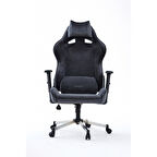 Türksit Olympos Oyuncu ve Yönetici Koltuğu Antrasit Yumuşak Terletmez Kumaş