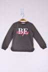 Toontoy Kız Çocuk Be Baskılı Sweatshirt 
