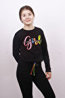 Toontoy Kız Çocuk Girl Baskılı Sweatshirt 