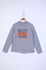 Toontoy Kız Çocuk Ballet Club Baskılı Sweatshirt 