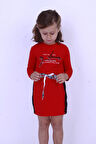 Toontoy Kız Çocuk My Dreams Baskılı Elbise