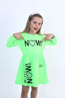 Toontoy Kız Çocuk Now! Baskılı Elbise