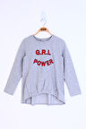 Toontoy Kız Çocuk Grl Power Baskılı Tişört