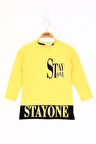 Toontoy Kız Çocuk Stay One Baskılı Tişört