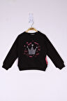 Toontoy Kız Çocuk Taç Baskılı Sweatshirt 