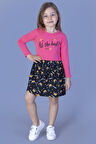 Toontoy Kız Çocuk All The Best Baskılı Elbise