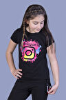Toontoy Kız Çocuk Renkli Instagram Baskılı Tişört