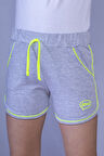 Toontoy Kız Çocuk Cool Nakışlı İki Yanı Cepli Şort