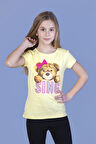 Toontoy Kız Çocuk Ayıcıklı Sıng Baskılı Tişört