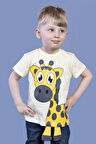 Toontoy Erkek Çocuk Zürafa Baskılı Tişört