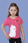 Toontoy Kız Çocuk Kuzu Baskılı Tişört