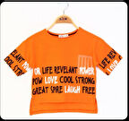 Toontoy Kız Çocuk  Baskılı Tişört