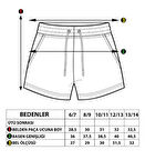 Toontoy Kız Çocuk Beli Lastikli İki Yanı Cepli Şort