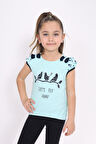 Toontoy Kız Çocuk Nakış Detaylı Tişört