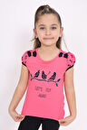 Toontoy Kız Çocuk Nakış Detaylı Tişört
