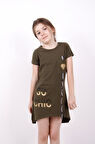 Toontoy Kız Çocuk So Chıc Baskılı Elbise