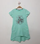 Toontoy Kız Çocuk Çiçek Baskılı Elbise