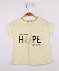 Toontoy Kız Çocuk Hope Baskılı Tişört