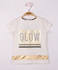 Toontoy Kız Çocuk Glow Baskılı Tişört