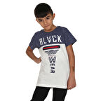 Toontoy Erkek Çocuk Blvck Baskılı Tişört