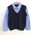 Toontoy Erkek Çocuk Gömlek Yaka Okul Sweatshirt