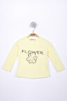 Toontoy Kız Çocuk Flower Baskılı T-Shirt