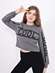Toontoy Kız Çocuk Cool Baskılı Sweatshirt