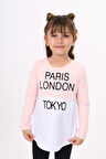 Toontoy Kız Çocuk Paris London Baskılı T-Shirt