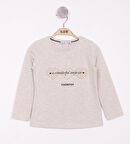 Toontoy Kız Çocuk Surprise Kalp Nakışlı Tişört