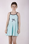 Toontoy Kız Çocuk Nice Şeritli Elbise