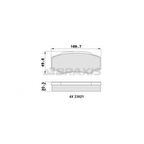 Psa Arka Fren Balatası (diskli Fren) Boxer II Jumper II Ducato II 1800kg (16 Jant) 02> (03 06) - Braxıs Aa0181