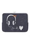 Music Easy Case 14 inç Laptop Çantası Notebook Kılıfı