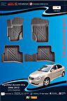 Hyundai Accent Era 2006-2012 için 5,5D Carbon Style Havuzlu Paspas - TPE Malzeme