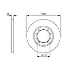 Ford Arka Fren Disk Aynası Transıt V347 2,2tdci / 2,4tdci / 3,2tdci 06>14 A,ceker+abslı - Bosch 0986479r92
