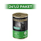 Challenge Kuzu Etli Yetişkin Kedi Konservesi 400 gr 24 Adet