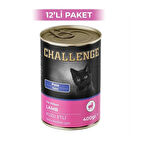 Challenge Kuzu Etli Pate Yavru Kedi Konservesi 400 g (12 Adet)