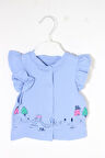 Baby 3016 Kız Bebek Kolları Fırfırlı Yelek