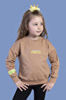 Toontoy Kız Çocuk Baskılı Sweatshirt